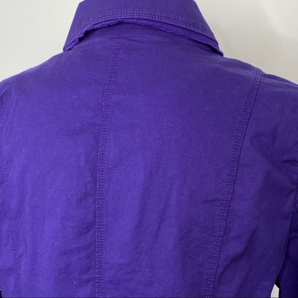 LOFT Purple Military Jacket - Picture 5 of 9